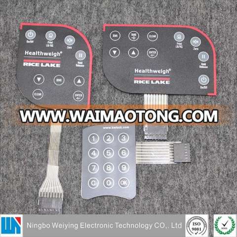 Customized push button tactile waterproof membrane switch